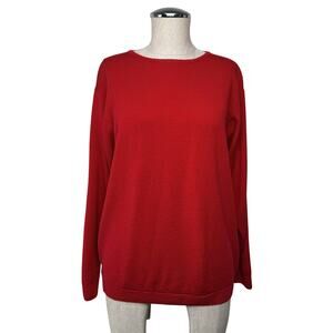 Vintage Lambswool Fine Gauge Sweater Lightweight Pure New Wool Made in UK